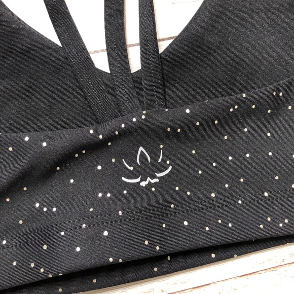 NWT Beyond Yoga Drip Drop Sports Bra Black NWT - Picture 7 of 7